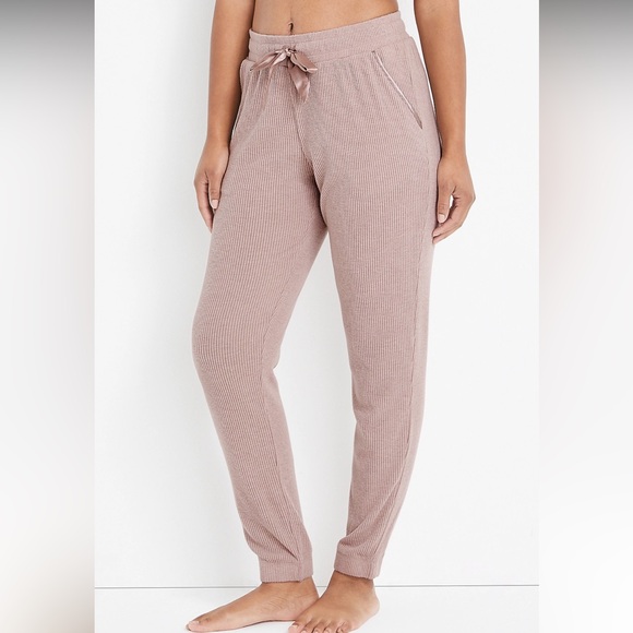 Maurices Pants - NWT Maurices Super Soft Cozy Rib Jogger Pant mauve light blush pink size XL